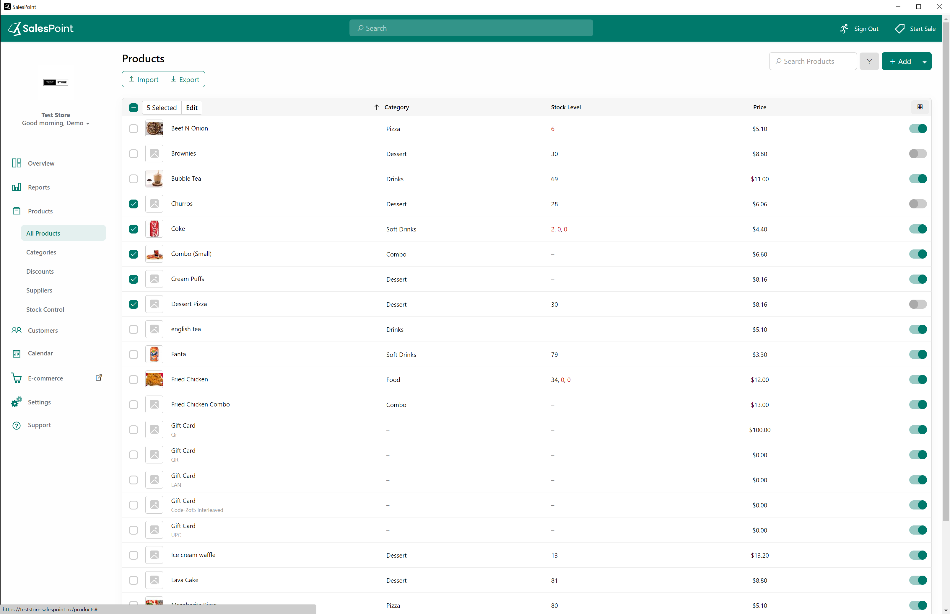 E-commerce Windows Screenshot